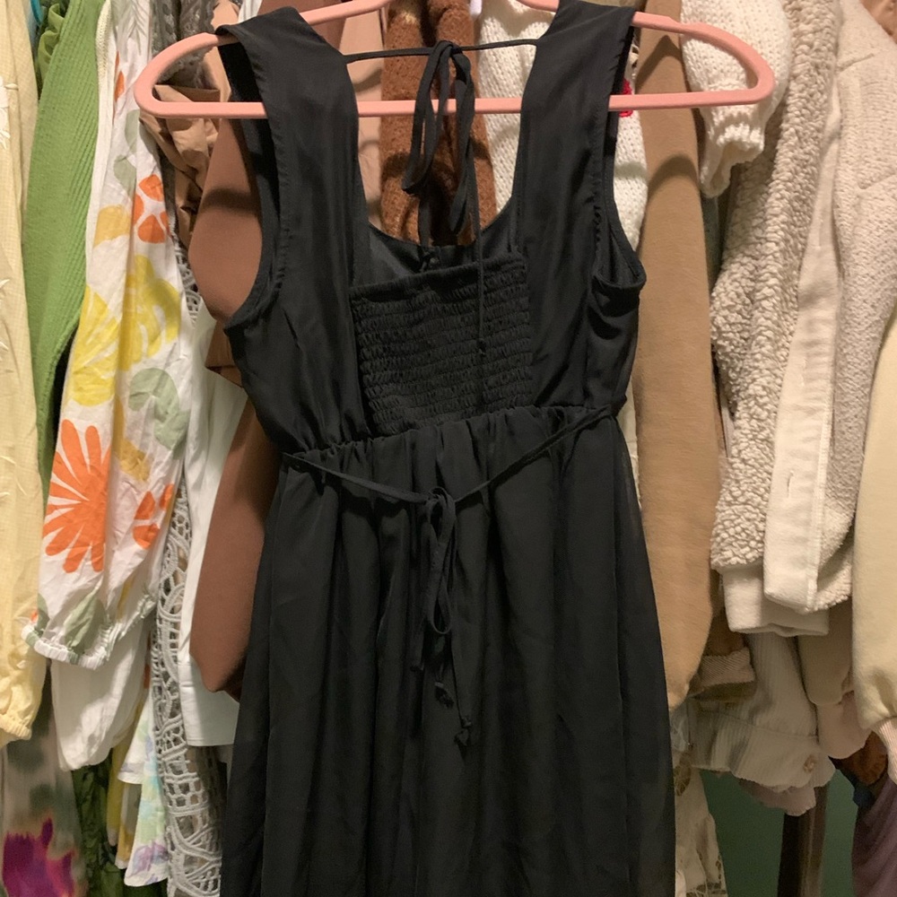 Black mini dress